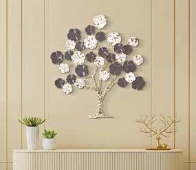 Panou decorativ multicolor din metal, 73,7x5x80 cm, Tree Mauro Ferretti