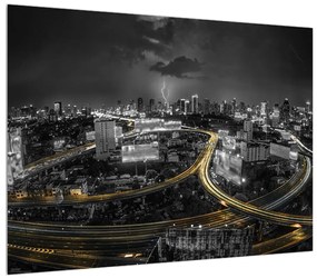 Tablou centrurii de autostradă prin oraș (70x50 cm), în 40 de alte dimensiuni noi