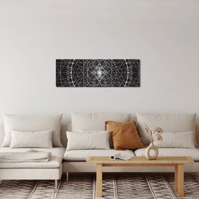 Tablou - Abstracție cu ceas (cu ceas) (90x30 cm)