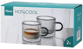 4Home Pahare termo pentru lungo Haze Hot&Cool 100 ml, 2 bucăți