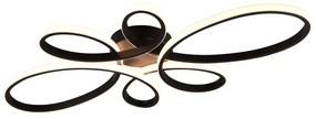 Plafonieră neagră LED 45.5x83 cm Fly – Trio