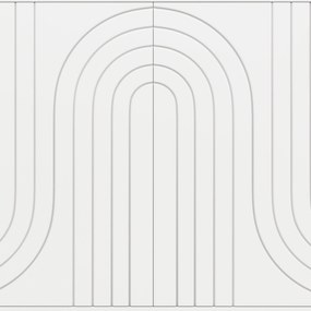 Comodă elegantă cu design unic cu valuri, Alb | Aosom Romania