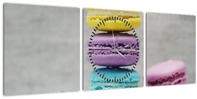 Tablou cu macarooni (cu ceas) (90x30 cm)