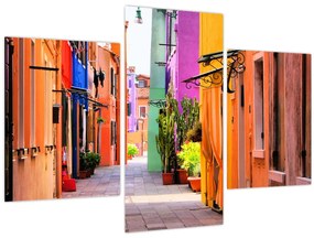 Tablou - Casa colorată în Burano, Veneția (90x60 cm)