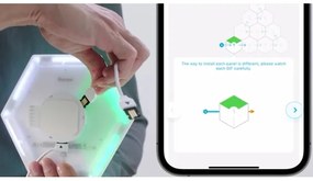 SET 10x corp de iluminat LED Govee Glide Hexa Pro LED Smart RGBIC Wi-Fi