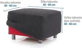 Nueva Textura Huse care se întind foarte bine NIAGARA antracit taburet (40 - 60 cm)