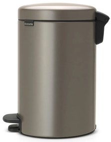 Coș de gunoi gri cu pedală din oțel 12 l NewIcon – Brabantia