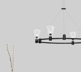 Sistem circular magnetic-decorativ DION D-60cm, negru NVL-9028921