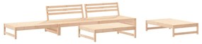 3186634 vidaXL Set mobilier relaxare de grădină 5 piese lemn masiv de pin