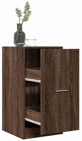 vidaXL Dulap de farmacie, stejar maro, 40x41x77,5 cm, lemn prelucrat