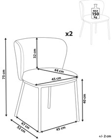 Set 2 buc scaune sufragerie Minik (gri boucle). 1081422