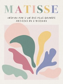 Artă imprimată Danish Pastel Cut Out Abstract Pattern (1/3) - Henri Matisse Inspiré, (30 x 40 cm)