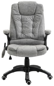 Vinsetto Scaun de șef cu funcție de masaj și încălzire, ergonomic, reglabil, până la 120 kg, Gri | Aosom Romania