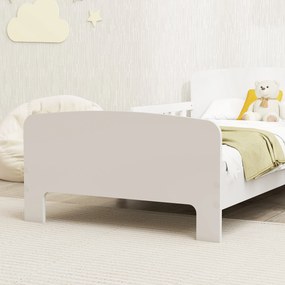 AIYAPLAY Pat Montessori pentru Copii 3-8 Ani din Lemn FSC cu Apărători Laterale și Margini Netede, 143.5x74.2x54 cm, Alb | Aosom Romania