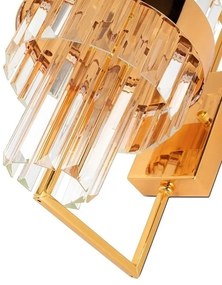 Aplica de perete LED, Metal Auriu, Cristale de Sticla, Empero