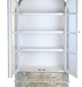 Vitrina Stylish din lemn antichizat 95x41x198 cm