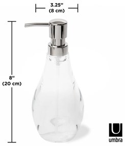 Dozator de săpun lichid din plastic 280 ml Droplet – Umbra