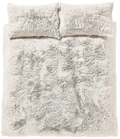 Lenjerie de pat albă din micropluș pentru pat dublu/extinsă 230x220 cm Cuddly – Catherine Lansfield