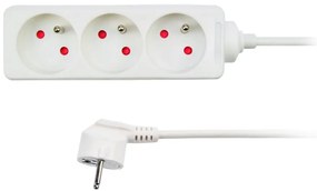 Cablu prelungitor 3Z - 1,5m, alb