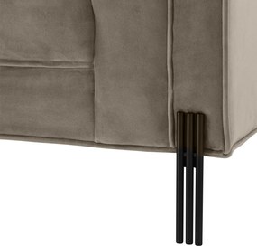 Canapea eleganta design LUX Sienna, catifea greige 113384 HZ