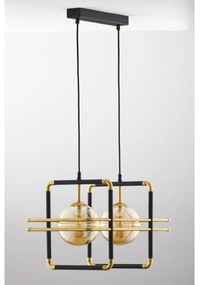 Lustră pe cablu Jupiter 2026 FIORI 2xG9/10W/230V negru/auriu/bej