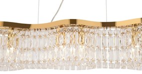 Lustra suspendata eleganta design modern Dune auriu