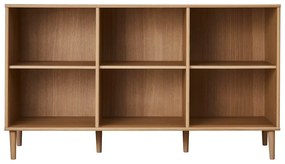Bibliotecă în culoare naturală cu aspect de lemn de stejar 133x75 cm Mistral – Hammel Furniture