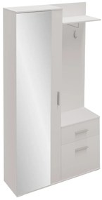 Mobilier hol Cless (Alb alpin) (cu oglindă). 1104705