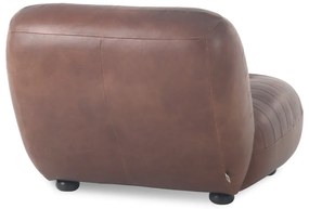 Fotoliu maro cu tapițerie din piele Wyatt – Dutchbone