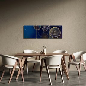 Tablou cu buline (cu ceas) (90x30 cm)