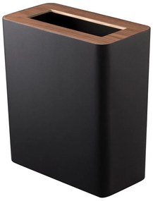Coș de gunoi negru pentru birou din oțel 10 l Rin – YAMAZAKI