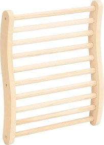 vidaXL Spătar pentru saună în formă de S, lemn masiv de pin