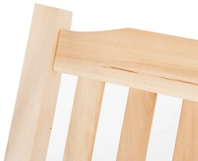 Outsunny Leagăn de Grădină pentru 2 Persoane Cușcă de Leagăn Masiv Patio Terasă Curte Lemn Natural 117 x 69 x 60 cm | Aosom Romania