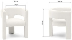 Fotoliu design alb ALPAH B