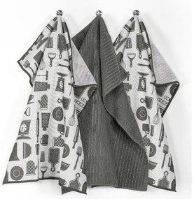 Prosoape de bucătărie 3 buc. din microfibră 48x40 cm Essential - Tiseco Home Studio