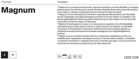 Spot LED incastrabil design tehnic Magnum 2 alb