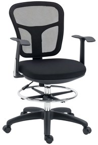 Vinsetto Fauteuil de birou scaun din plasă scaun de birou cu șezut înalt reglabil cu suport de picioare rotativ la 360 ° | Aosom Romania