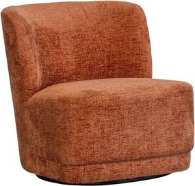 Fotoliu portocaliu cu tapițerie din catifea Atty – WOOOD