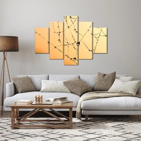 Tablou cu pânză de pâianjen cu rouă (150x105 cm)
