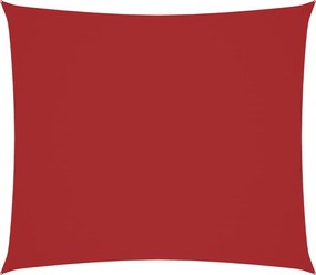 vidaXL Pânză parasolar, roșu, 2x2,5 m, țesătură oxford, dreptunghiular