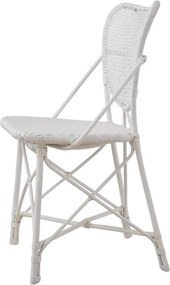 Scaun din ratan design LUX, Colony alb