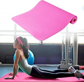 Saltea yoga cu geanta cadou-pink