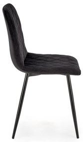 Scaun K525 velvet negru