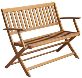 Banca de gradina cu perna, 120 cm, lemn masiv de acacia