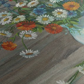 Tablou - Pictură în ulei, flori de câmp (90x60 cm)