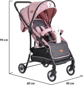 Carucior sport ultracompact pentru copii NOVOKIDS™ London PRO, Transformabil in troller, Spatar reglabil in 3 trepte, Pozitie somn, Roti