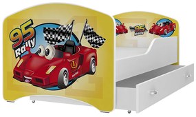 Supermobel Pat pentru copii cu desene animate IGOR P1 P1 + saltea + somieră GRATIS 80x160, inclusiv SD, MODEL 24