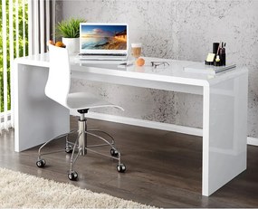 Birou modern alb, simplu si elegant, Fast Trade 140cm A-36024 VC