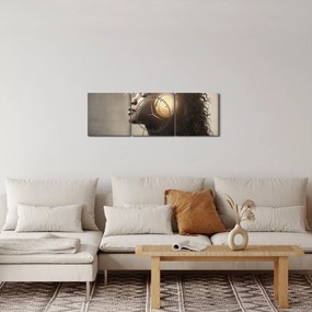 Tablou - Puterea muzicii (cu ceas) (90x30 cm)