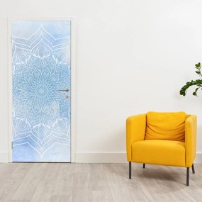 Fototapet pentru ușă - Mandala de iarnă (95x205cm)